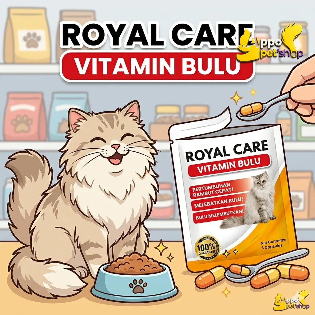 Royal Care Vitamin Bulu Kucing Untuk Bulu Lebat dan Sehat