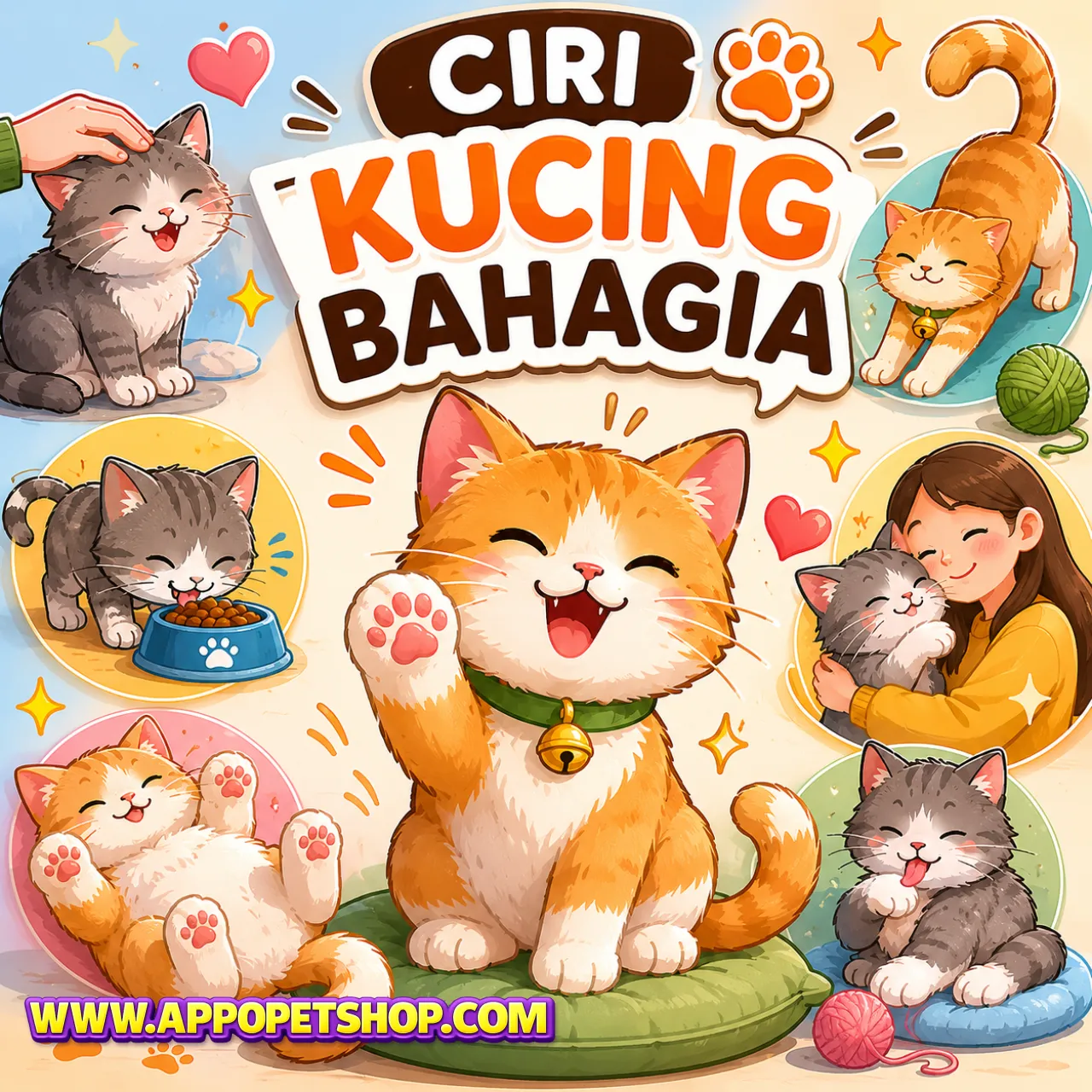 10 Ciri Kucing Bahagia dan Nyaman di Rumah