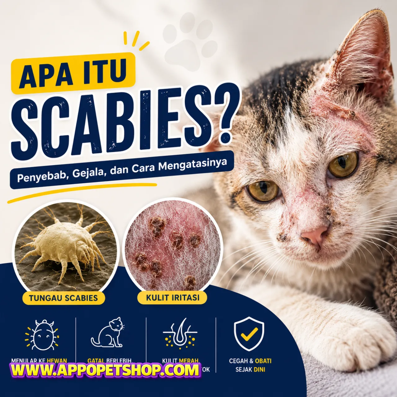 Apa Itu Scabies pada Kucing?