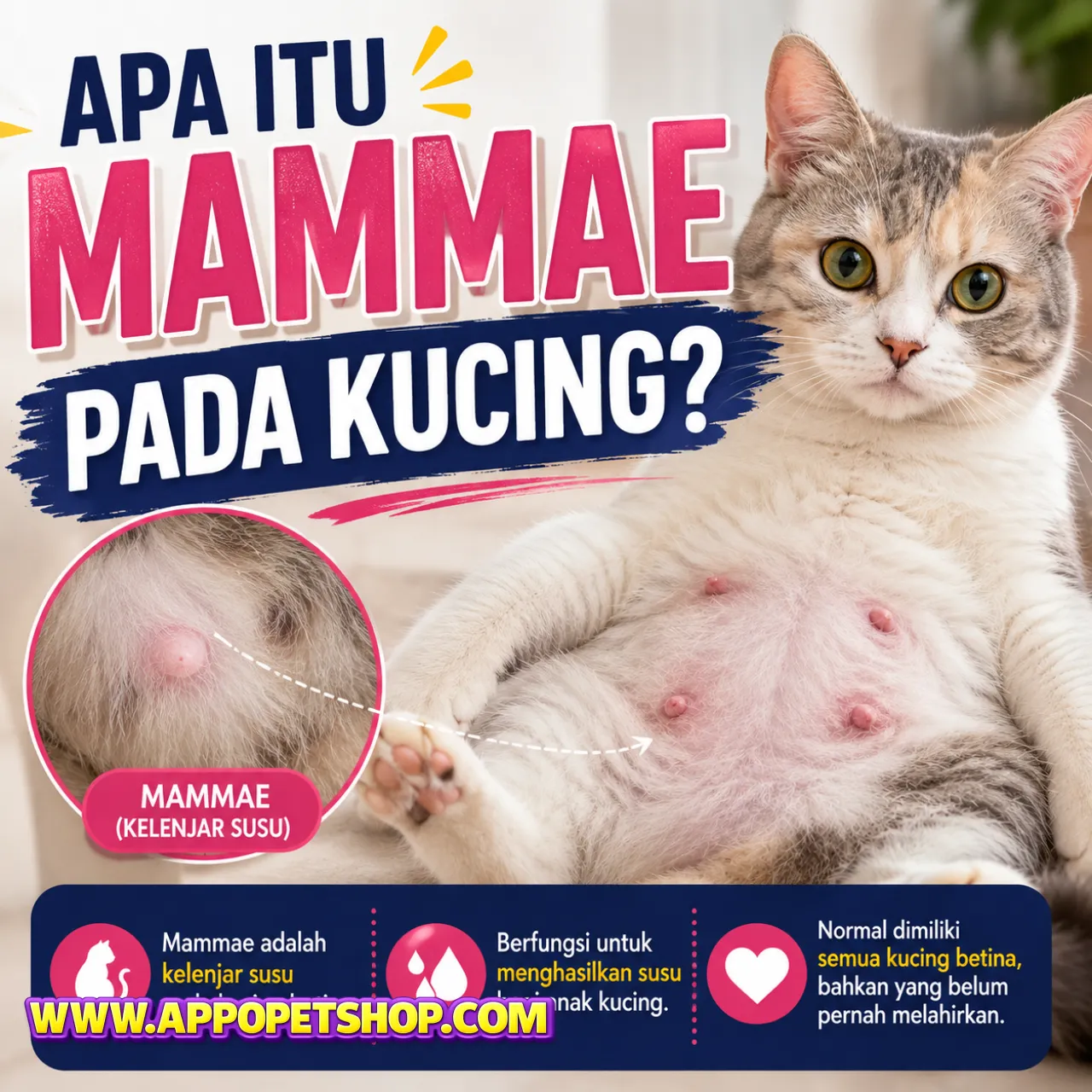 Apa Itu Mammae pada Kucing?