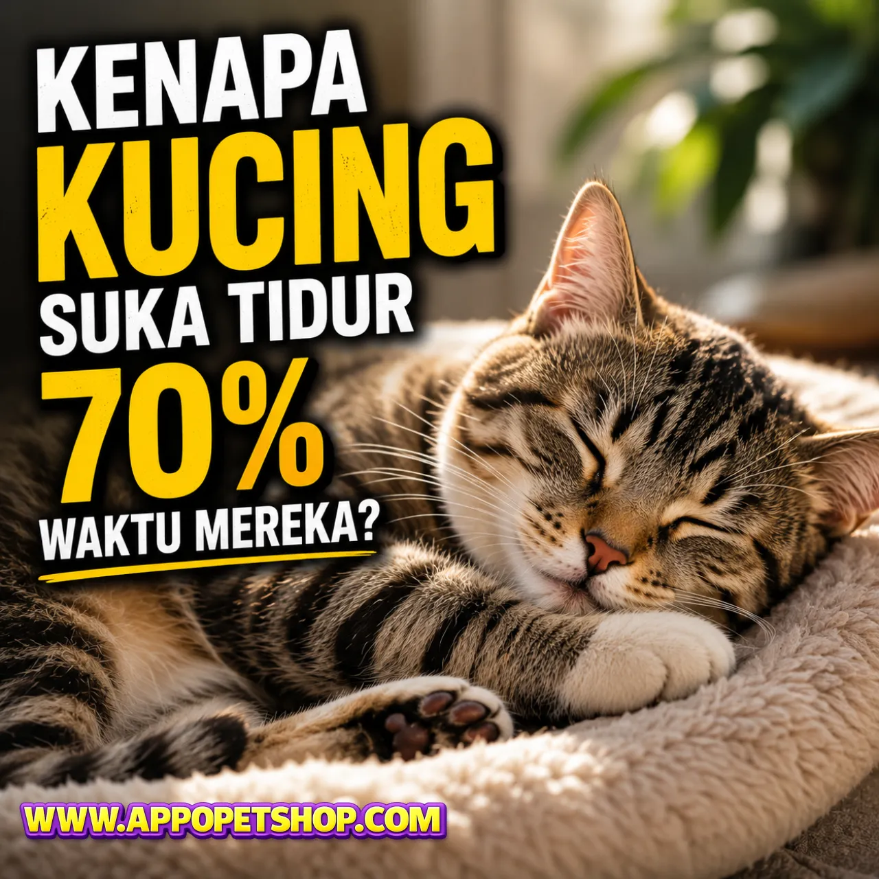 Kenapa Kucing Suka Tidur 70% Waktu Mereka?