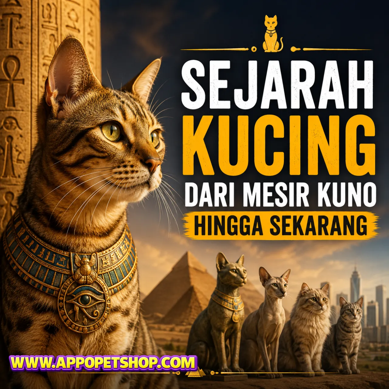 Sejarah Kucing dari Mesir Kuno hingga Sekarang
