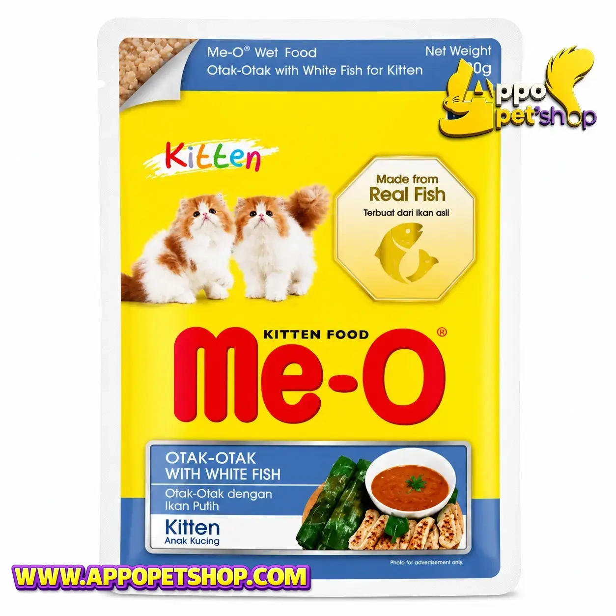 MEO SACHET all variant KITTEN Otak Otak with White Fish