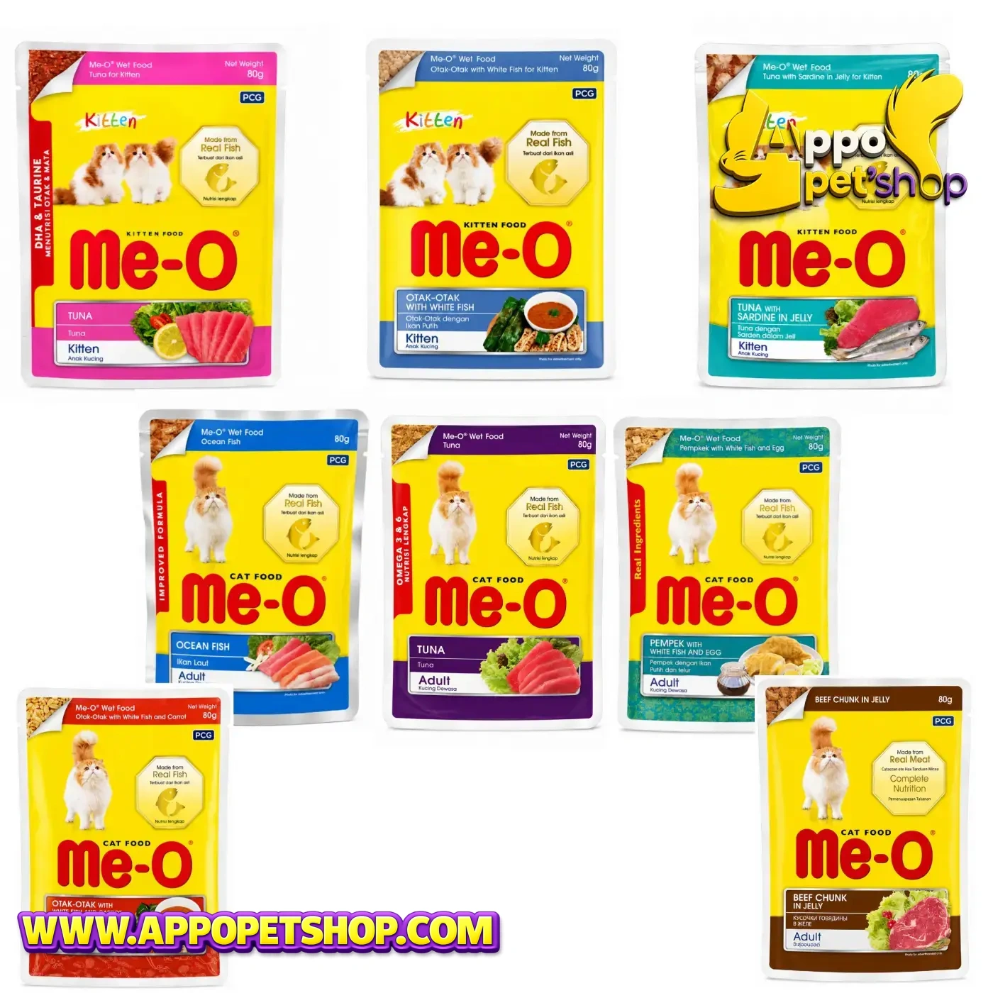 MEO SACHET all variant MIX Rasa