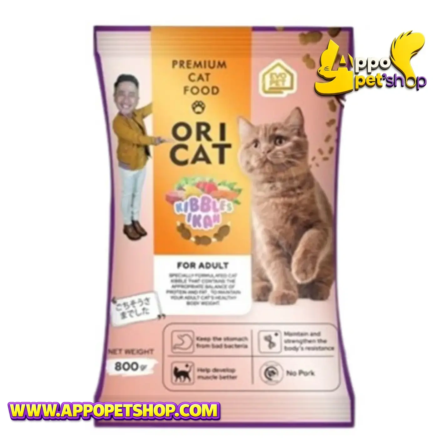 ORI CAT ADULT Bentuk Ikan