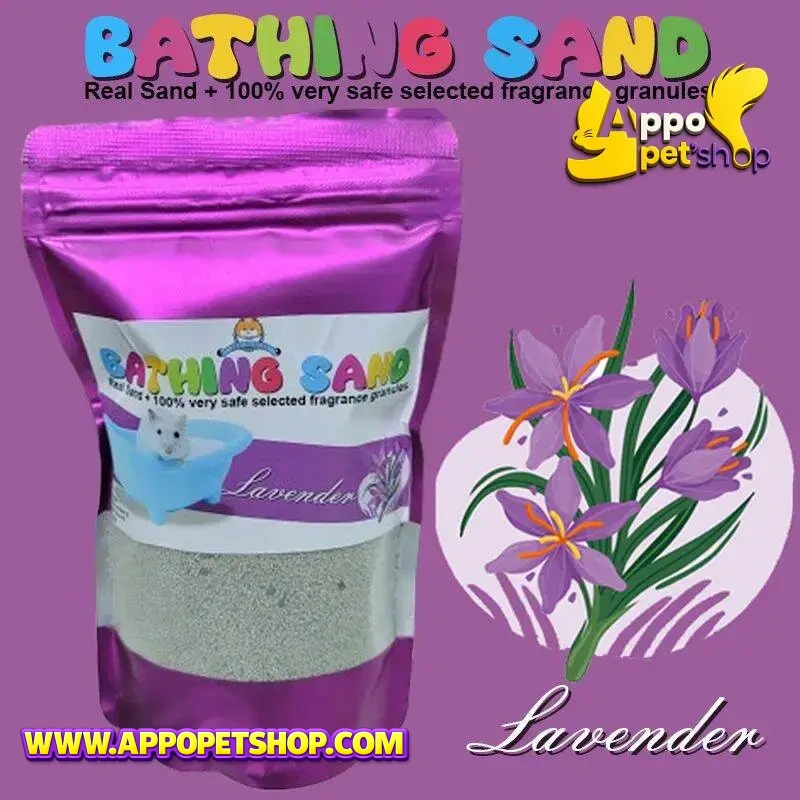 PASIR MANDI HAMSTER Lavender
