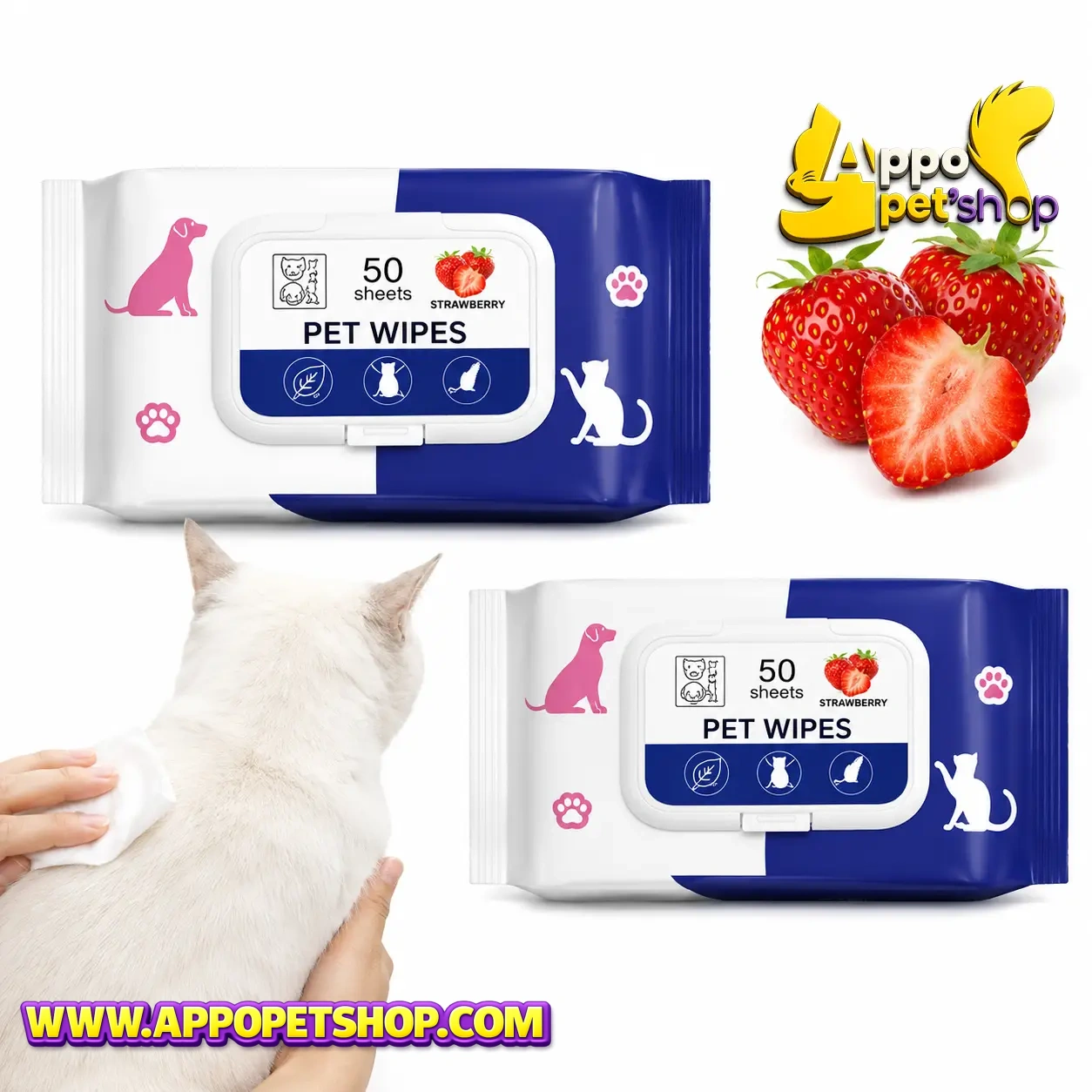 TISSUE PET Strawberry