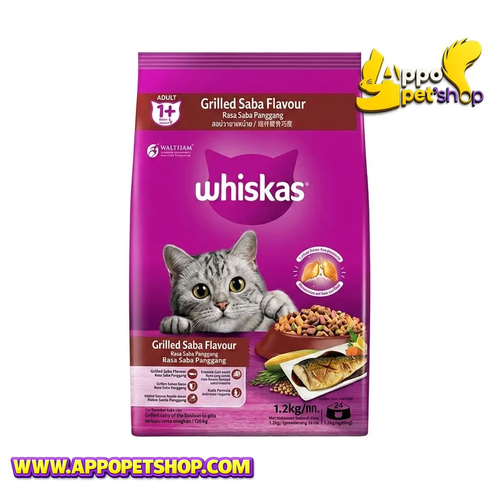 WHISKAS 1+ 1,2kg Grilled Saba