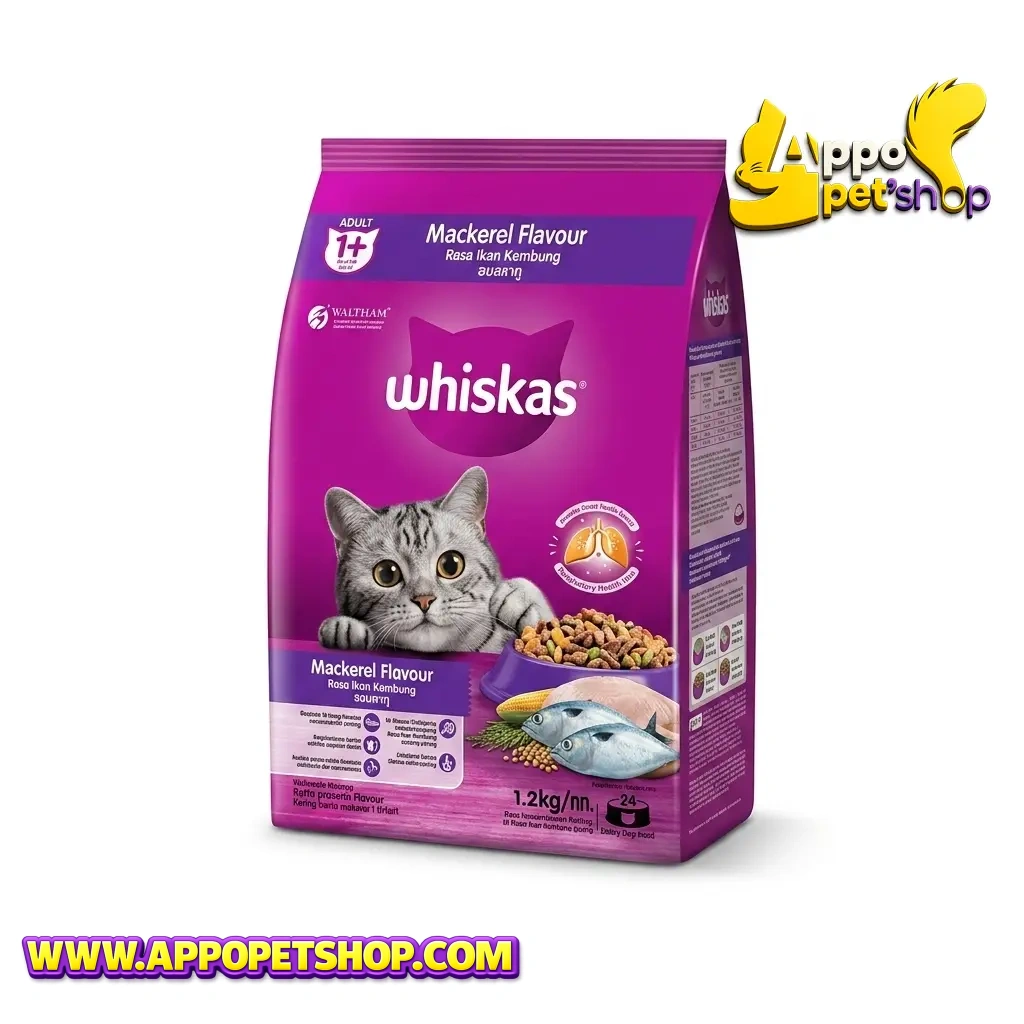 WHISKAS 1+ 1,2kg Mackerel