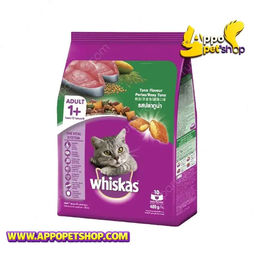 WHISKAS 1+ 480gr Tuna