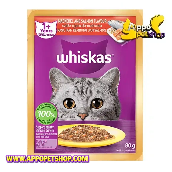 WHISKAS SACHET all variant ADULT Mackerel and Salmon