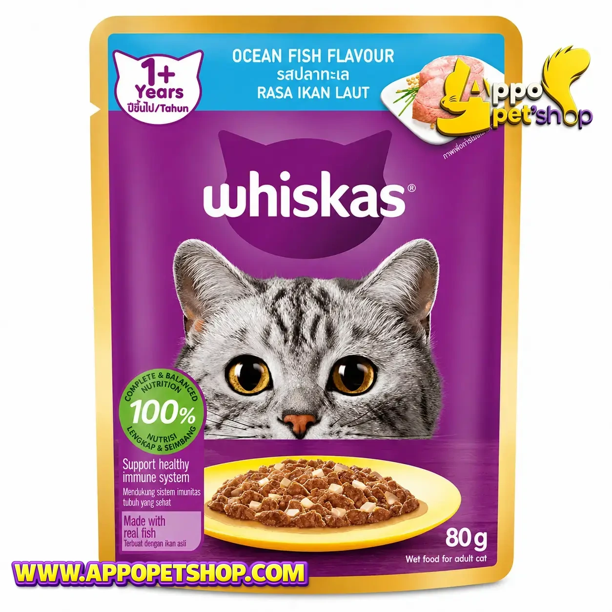 WHISKAS SACHET all variant ADULT Ocean fish